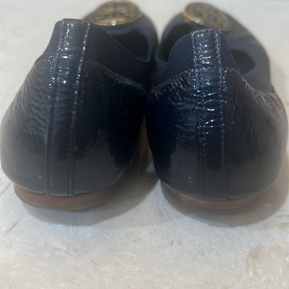 Navy Blue patent Caroline Tory Burch Flats size 8.5 - Picture 4 of 11
